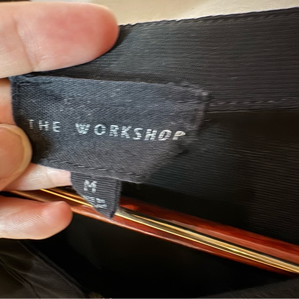 Workshop Republic Clothing Black Zipper Blouse - Picture 3 of 5